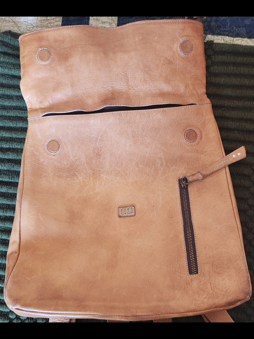 Authentic Bed Stu "Howie" Convertible Leather Backpack – Tan Rustic - Picture 4 of 10